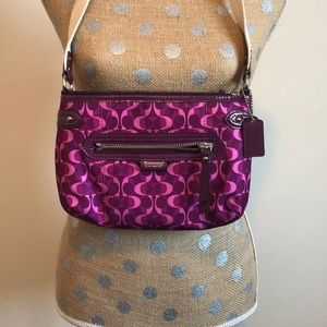 Purple Coach Signature C's Handbag purse